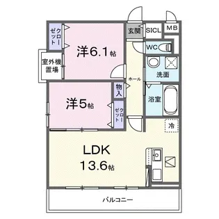 コレッソmの間取り