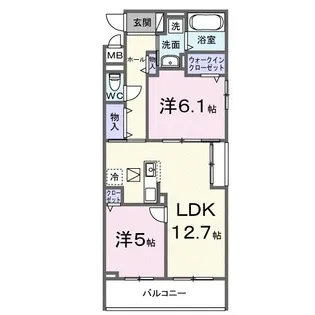 コレッソmの間取り