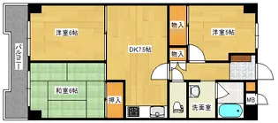 東邦マンション【5階】の間取り