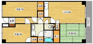 サンライフ松谷【3階】の間取り