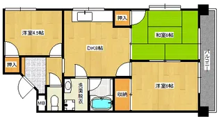 第1世良ビル【303号室】の間取り