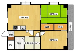 プーテゥジュール1番街【8階】の間取り