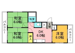 掛江ビル【3階】の間取り