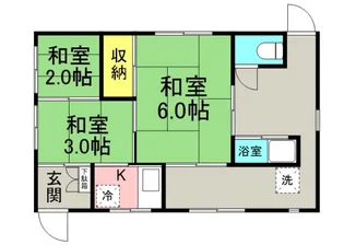 広島県広島市中区千田町2丁目【一戸建】の間取り