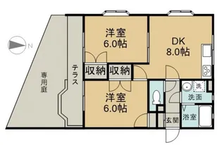 チェリス井口【1階】の間取り