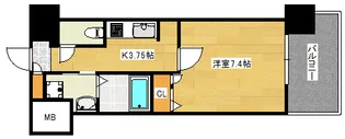 S-RESIDENCE国泰寺町一丁目【9階】の間取り