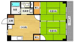 岸本マンション【301号室】の間取り