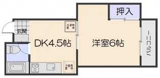 ガーデンスクエア【2階】の間取り