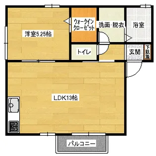 ルミエール祇園【1階】の間取り