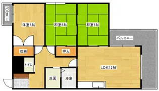 セジュールHARA【503号室】の間取り
