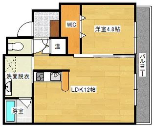 ルミエール幟【4階】の間取り