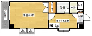 RESIDENCE西宮【3階】の間取り