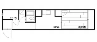 コーポいけぐち【4階】の間取り