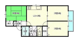 パークハウス田中【2階】の間取り