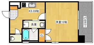 サムティレジデンス平和大通り【5階】の間取り