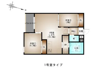 REGALEST-F矢野東1【3階】の間取り