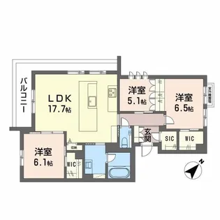 YanagiTakasu【2階】の間取り