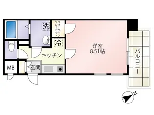 第18友建ビル【7階】の間取り