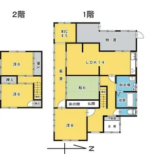広島県広島市安佐南区伴東4丁目【一戸建】の間取り