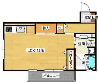 ストゥーディオ雅B棟【2階】の間取り
