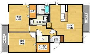 ピア・ドール今津【3階】の間取り