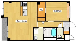 リヴァージュ竜王【1階】の間取り