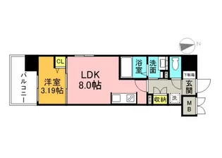 エスポワール1【2階】の間取り