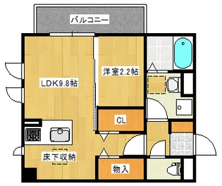 セントラルスクエア庚午【3階】の間取り