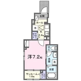 シャンストロワ【1階】の間取り