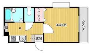 セレーノ祇園【1階】の間取り