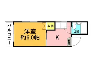 ULTIMATEONEBLDG宇品【4階】の間取り