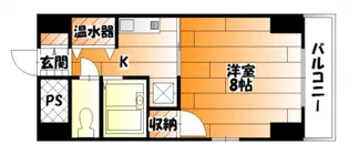 アイビースクエア横川【6階】の間取り