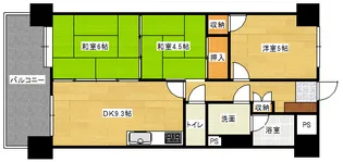 ダイアパレス小町【8階】の間取り