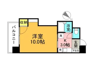 デュウオコート富士見【7階】の間取り