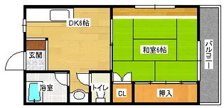 上安ビル第5【2階】の間取り