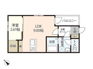 シンビ高須駅前1【3階】の間取り