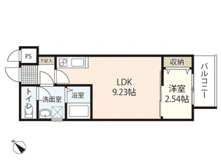 シンビ高須駅前1【3階】の間取り