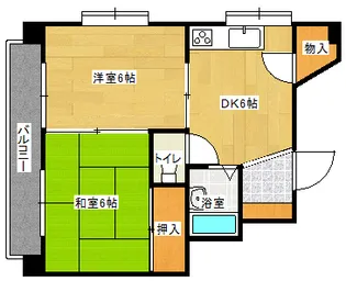 サンライズ高野【2階】の間取り