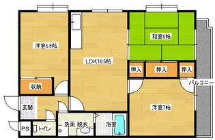 ソレアード高取【2階】の間取り