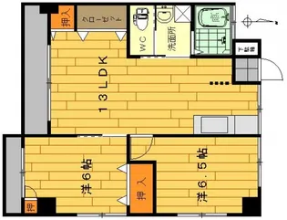 コーポあかつき【2階】の間取り