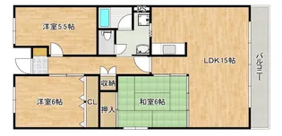 サニーマンション西田【106号室】の間取り