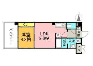 PLACIDO宇品【12階】の間取り