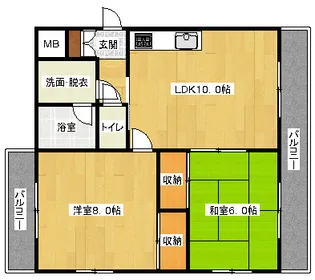 ヴェナール【5階】の間取り