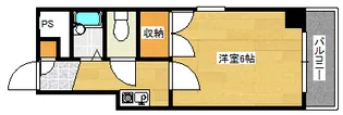 片山ビル8【9階】の間取り