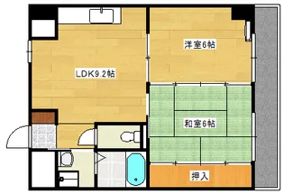 フレア21三滝【603号室】の間取り