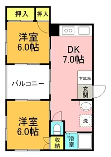 吉永ハイム【2階】の間取り