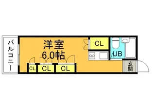 カーサ平野町の間取り
