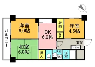 ロジェ富士見町【505号室】の間取り