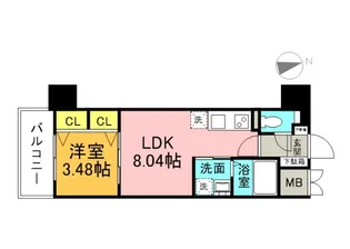 S-RESIDENCE観音公園aloriaの間取り