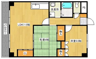 シェソワホリオ【5階】の間取り